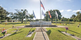 Veterans section at Brevard Memorial Funeral Home & Park