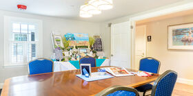 Visitation room at Nickerson Funeral Home