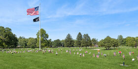 Veterans section at Miami Valley Memory Gardens