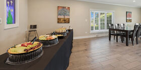 Catering display at Marsh Funeral Home